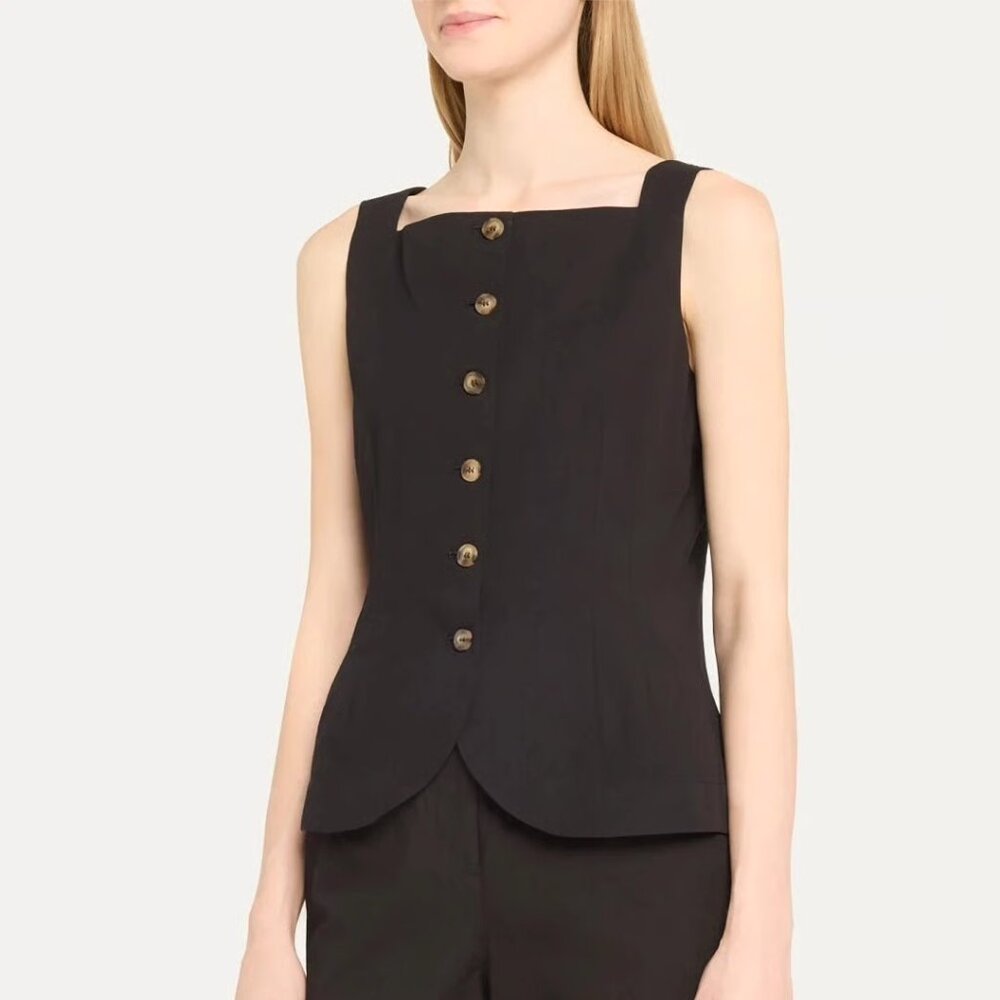 Ciao Lucia Amira Sleeveless Button-Front Top